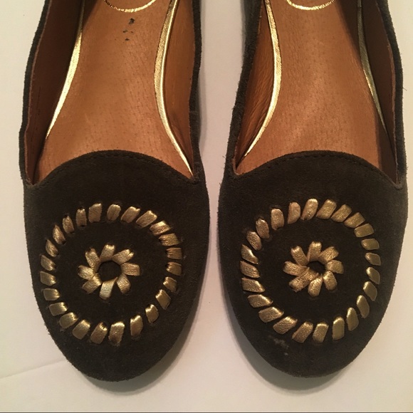 nwot jack rogers rebecca suede olive loafers - Picture 3 of 5
